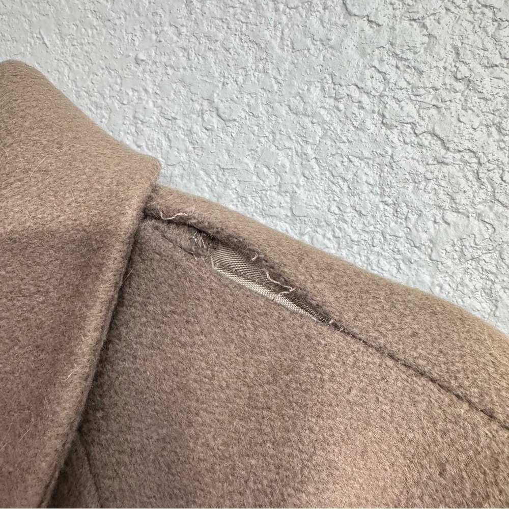 Vintage Christian Dior Tan Swing Pea Coat - Size Unknown - Picture 7 of 8